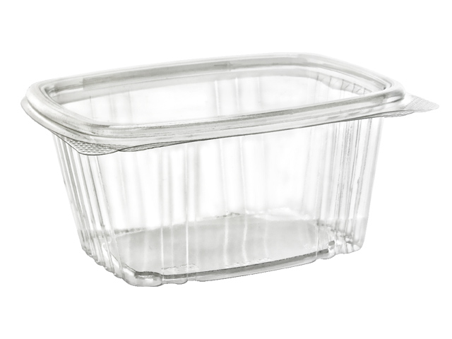 16 oz. clear Rectangle Clamshell Container by DCP