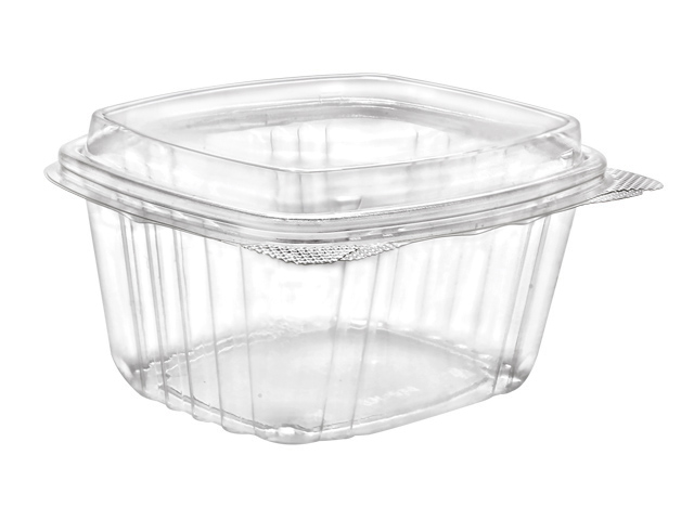 16 oz. Clear Dome Rectangle Clamshell Container by DCP