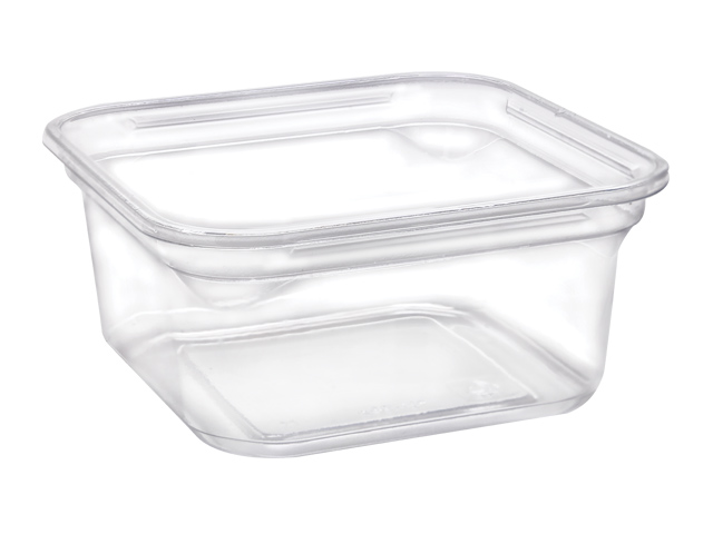 12 oz. Clear Square Tub by DCP, DCP