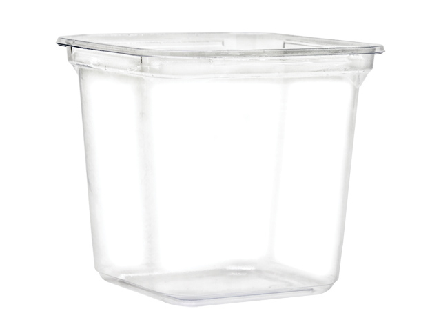 24 oz. Clear Square Tub by DCP